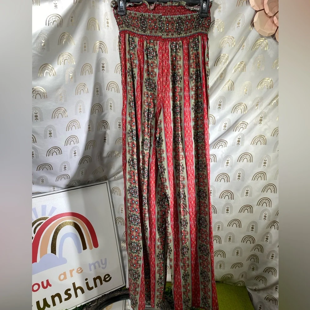 Love 83 Multicolor Wide-Leg Pants - Picture 10 of 10